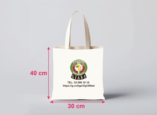 Tote bag premium en drill coton – Image 3
